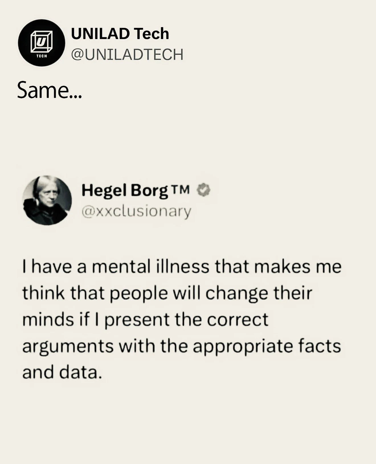 We&rsquo;ve so tightly interwoven our social media-informed political beliefs and our moral currency of appearing &ldquo;like a good and correct person&rdquo; with our actual, real-life identities that if a fact is presented to us that goes against w