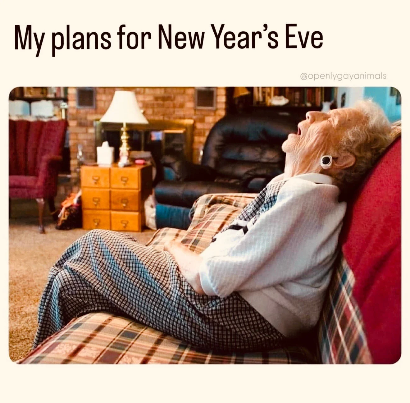 A bump of caviar and straight to bed at 9pm!

#LetsTalkCandidly
Via @openlygayanimals