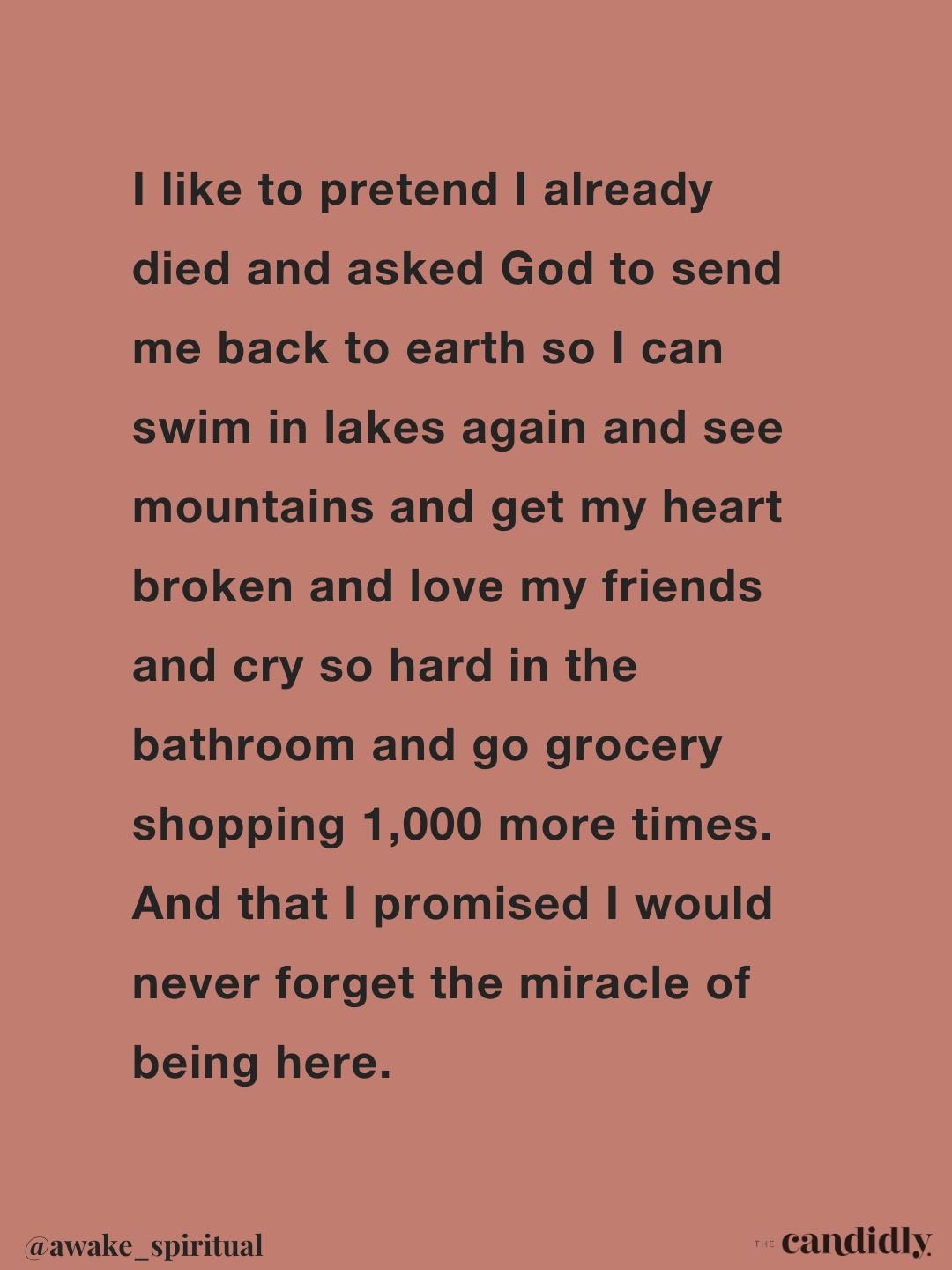 If you believe in God, this is profound and beautiful. If you don&rsquo;t believe in God, this is profound and beautiful. 

#LetsTalkCandidly
Via @awake_spiritual