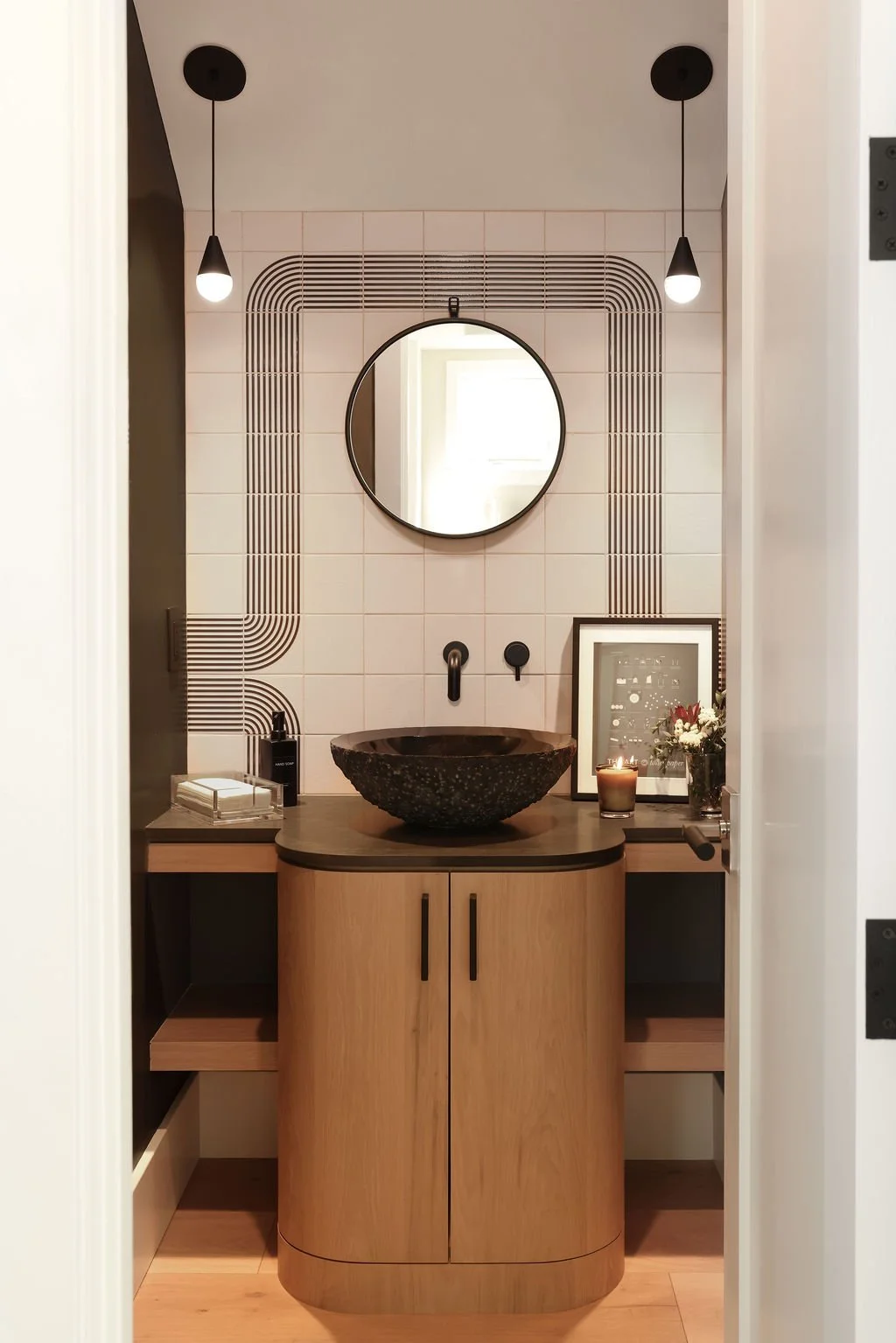 Full shot of powder space with WOW tile