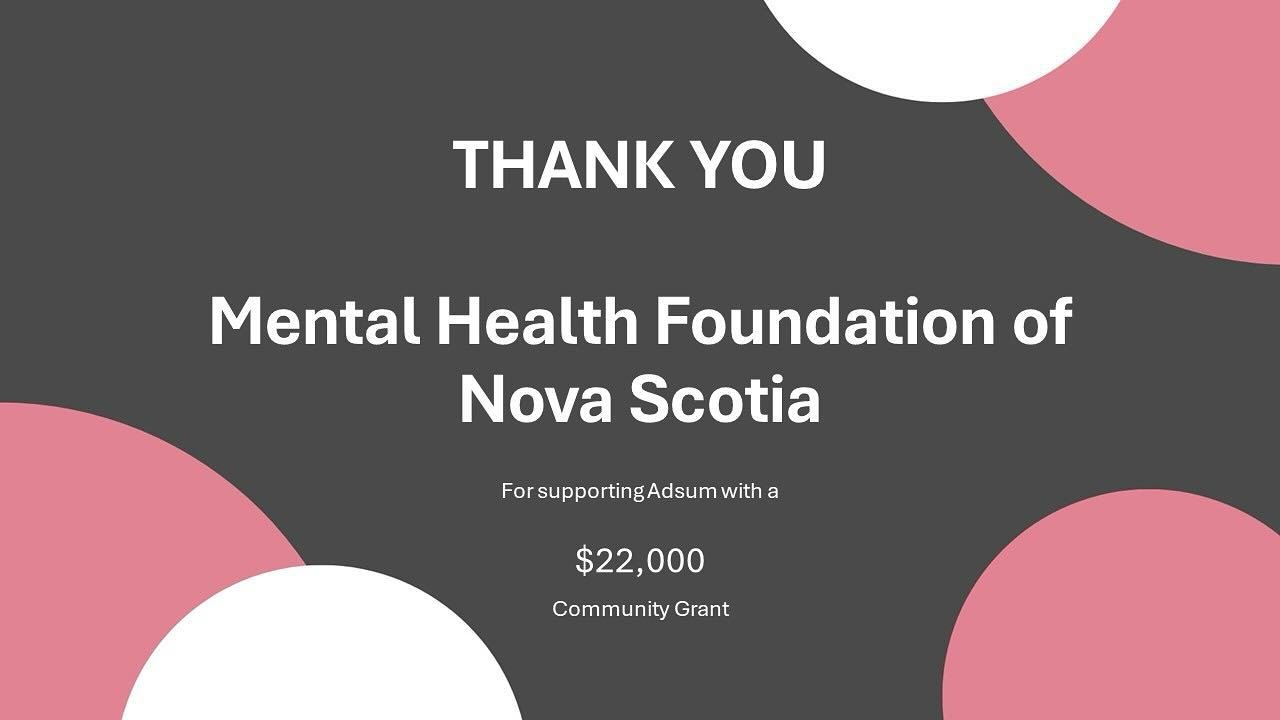 We&rsquo;re grateful for this funding through the @mentalhealthns / Mental Health Foundation of Nova Scotia&rsquo;s Community Grant Program which helps people get work experience and gain mental health and financial stability through our PeerWorks pr