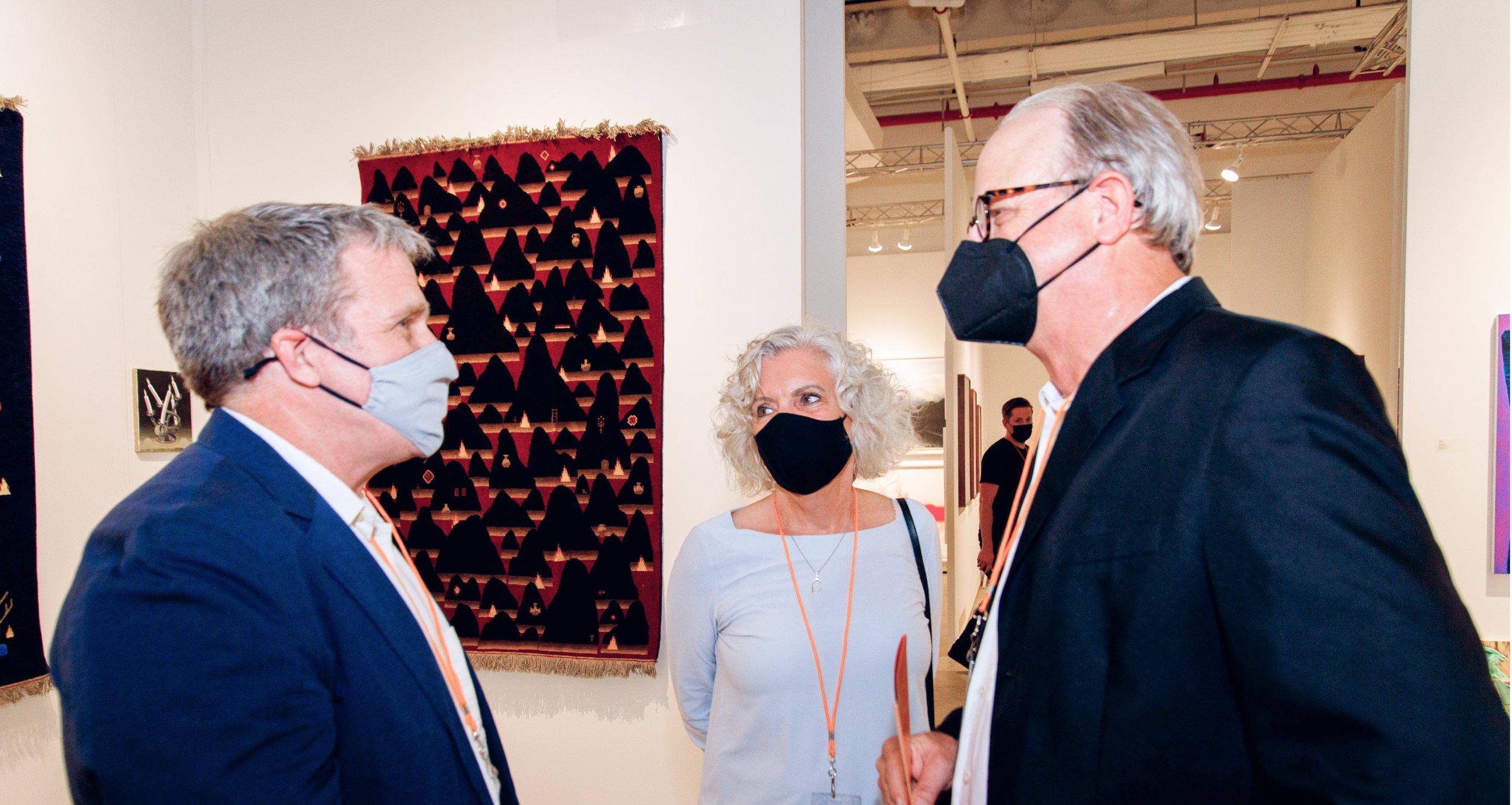  Art Dealer John Pollard of ADA (Richamond) speaking with visitors. © David Willems Photography 