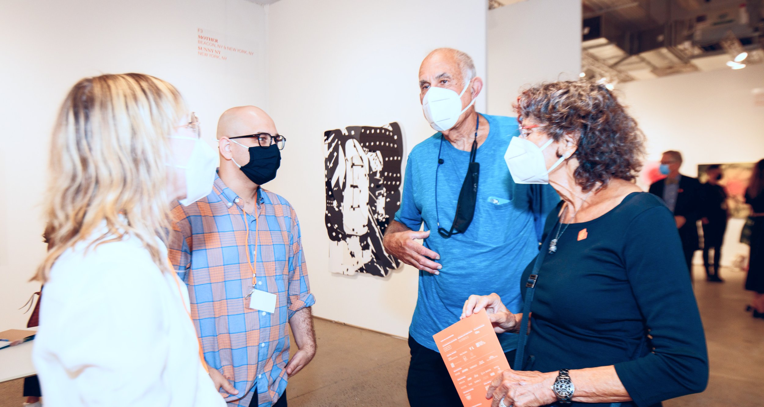  Paola Oxoa of Mother Gallery (Beacon, NY &amp; New York, NY) and Russell Tyler of SUNNY NY (New York, NY) with Michael and Susan Hort. © David Willems Photography 