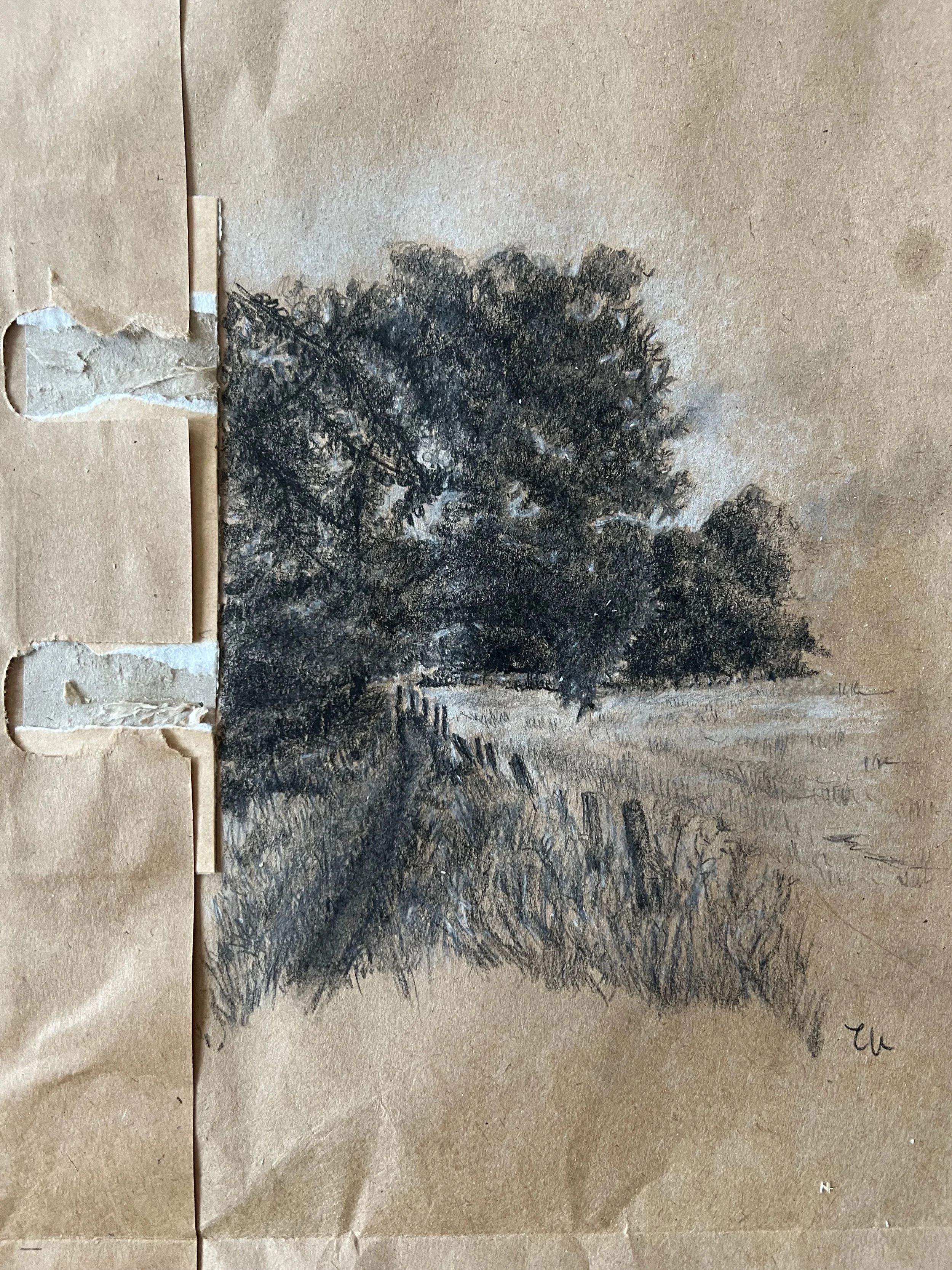 Paper bag drawing $7