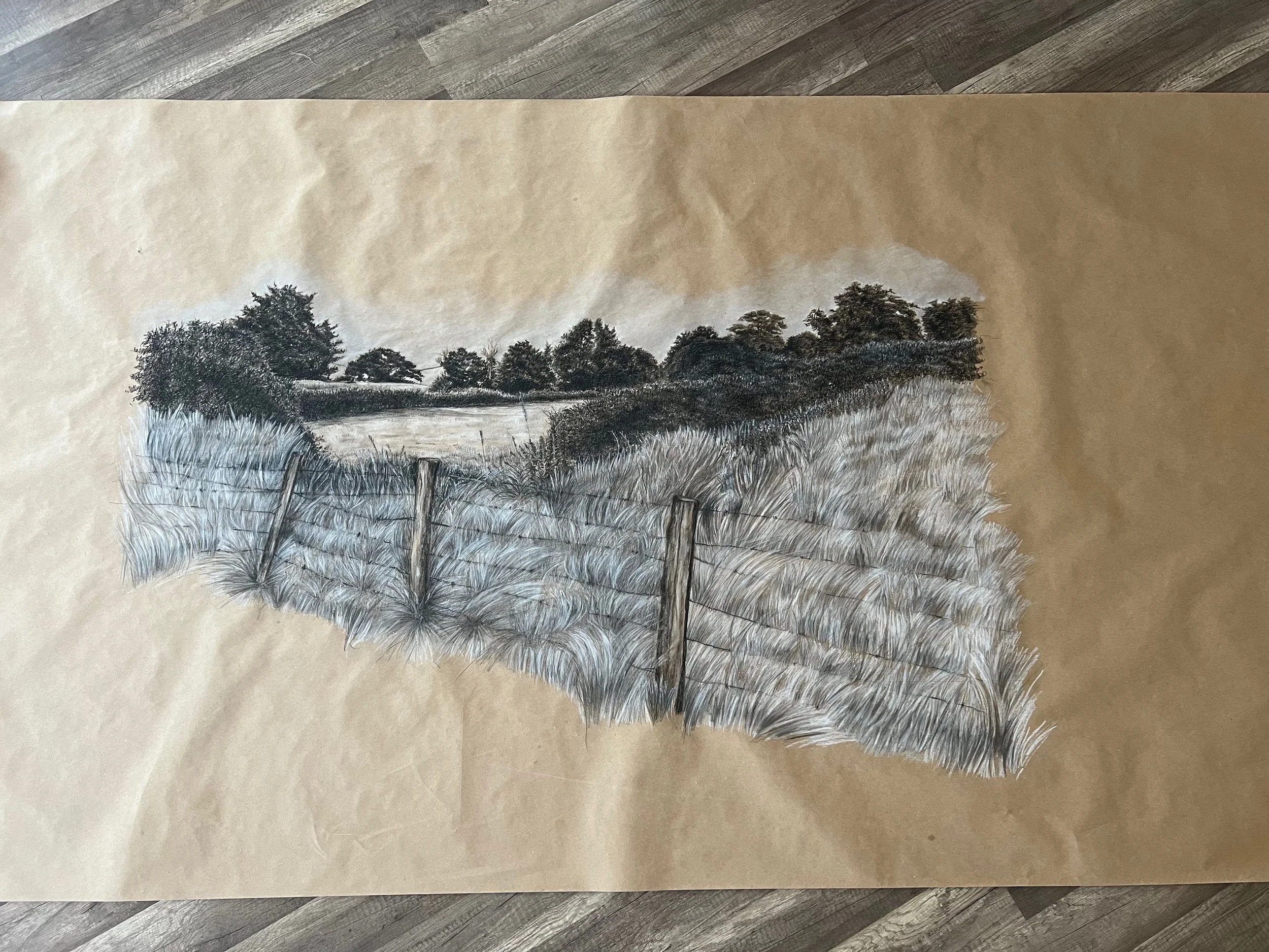 Large paper bag drawing #1