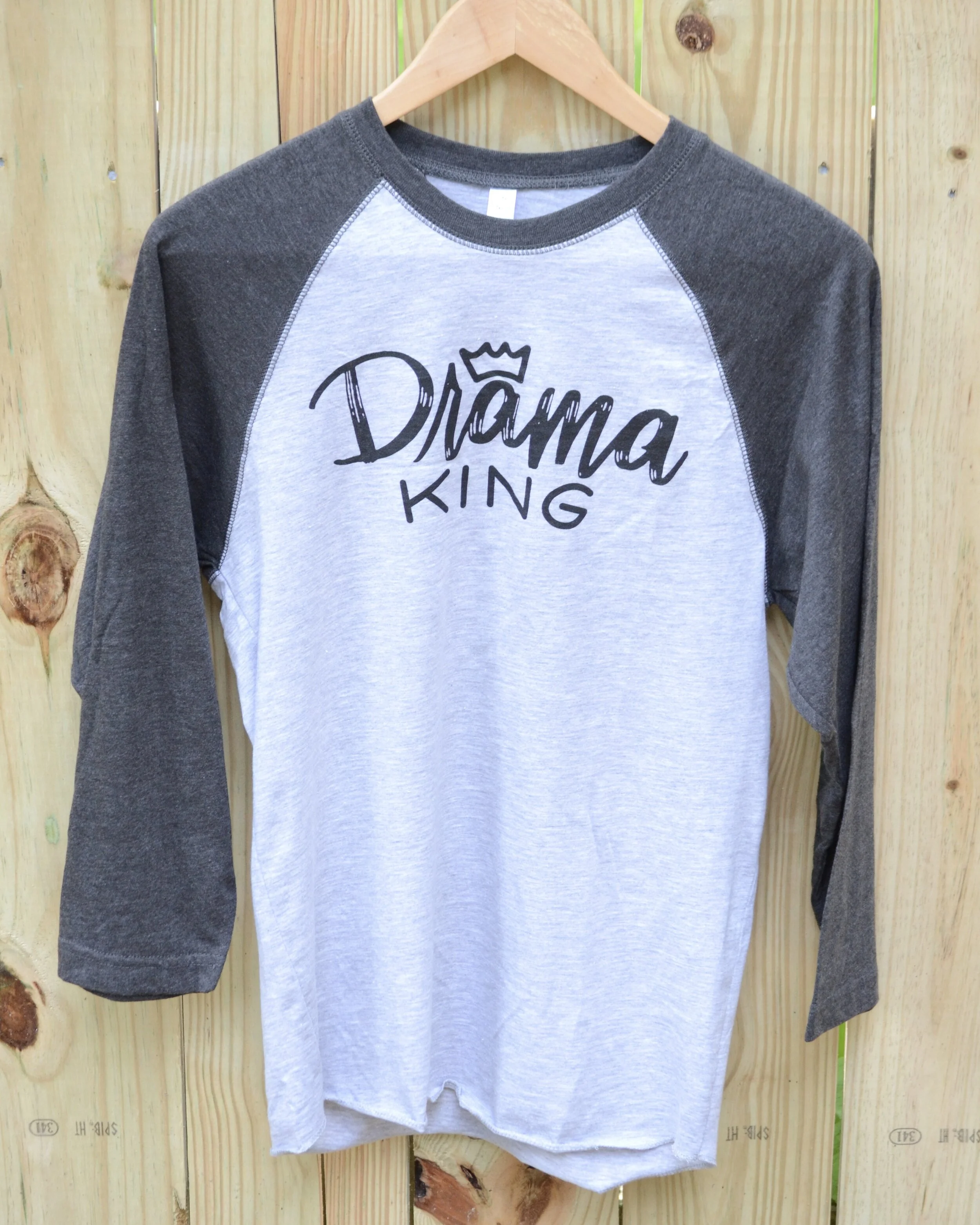 Drama King Baseball Tee