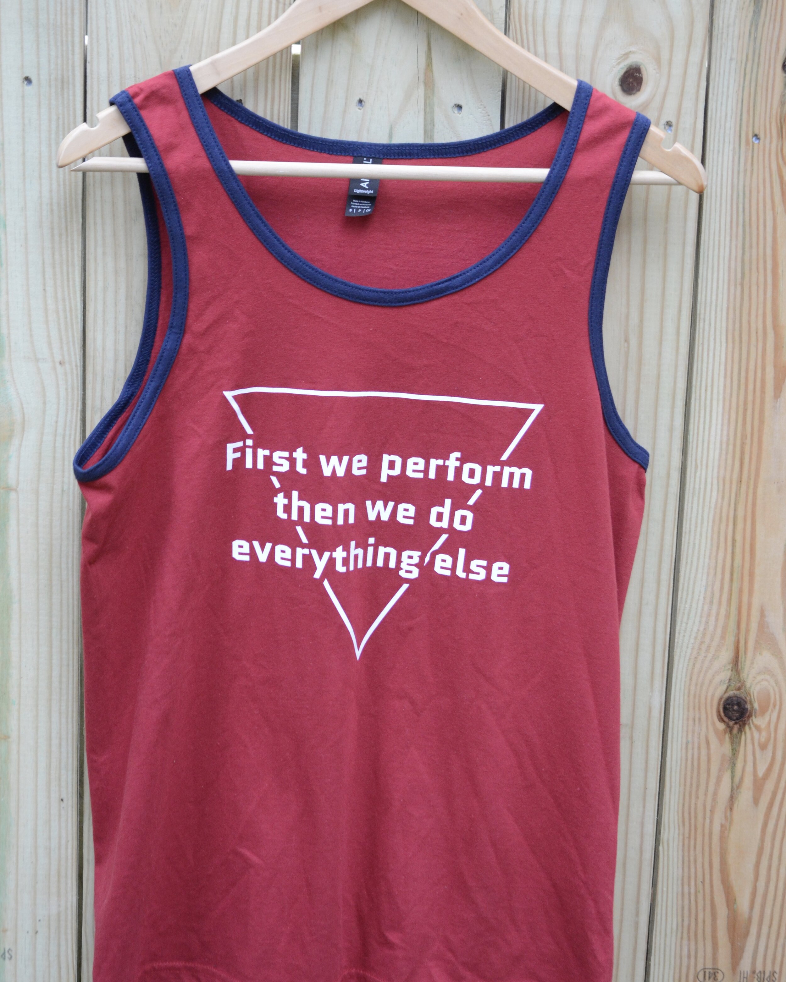 First We Perform Tanks