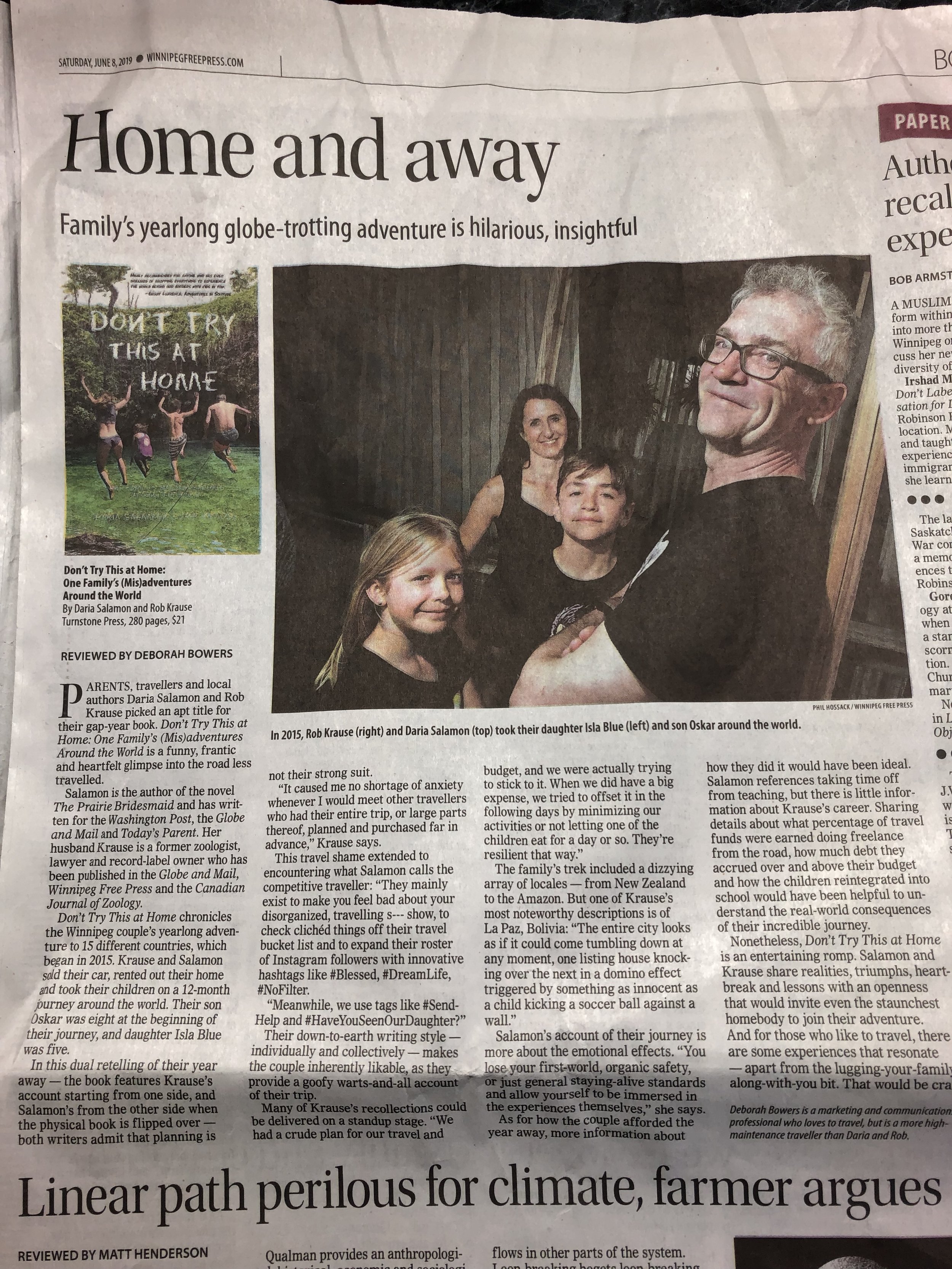 Don’t Try This At Home Gets a Great Book Review