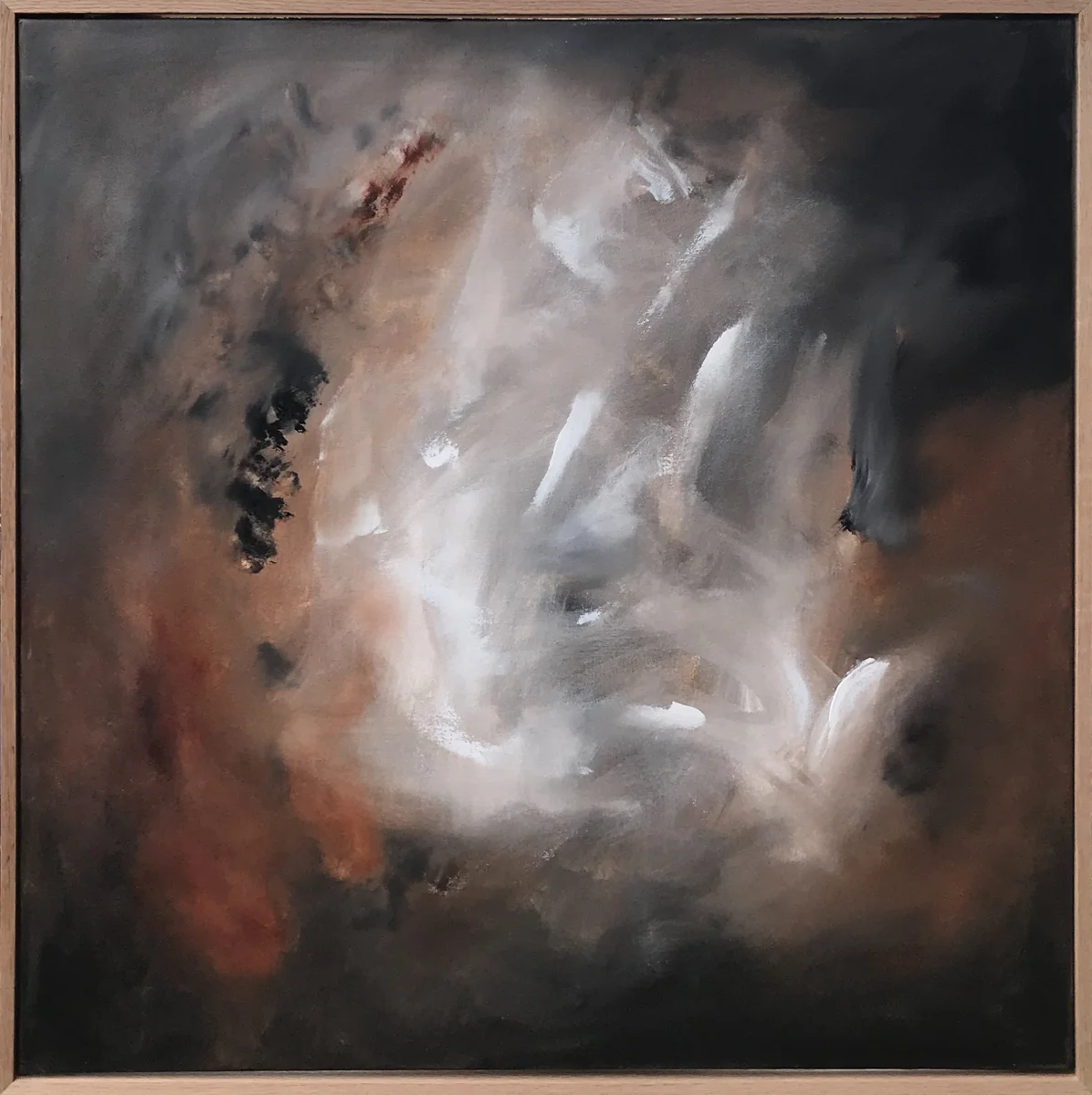 Acrylic paint on cotton canvas. 36” X 36” X 1.5” Contact me for availability.