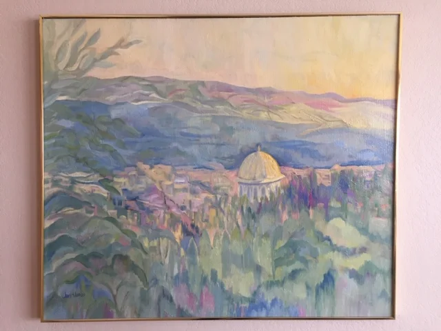 Shrine of the Bab on Mount Carmel  42 x 36