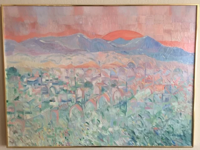 Middle Eastern Sunrise  40 x 30