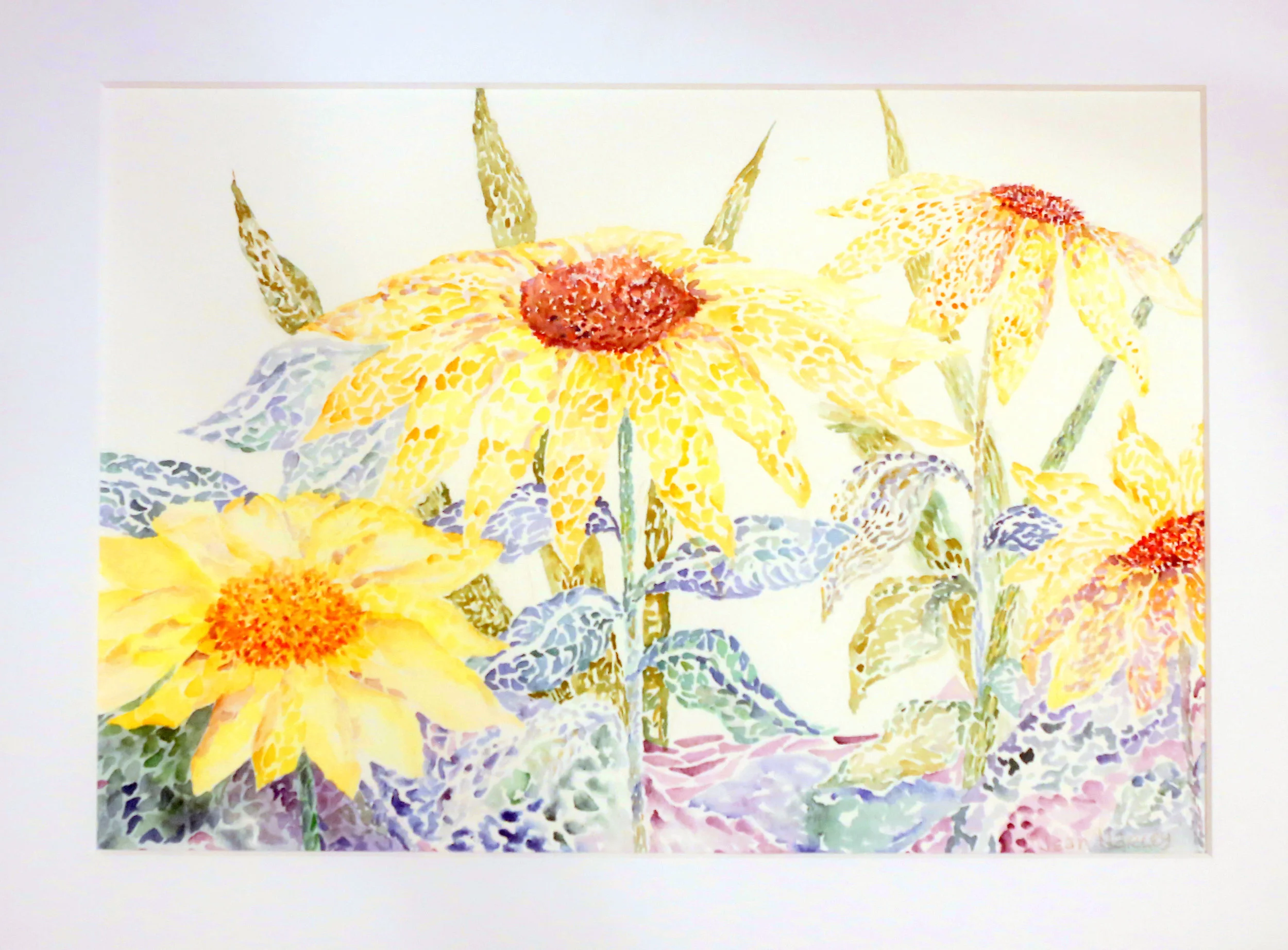 Pointillist Garden  13 x 9