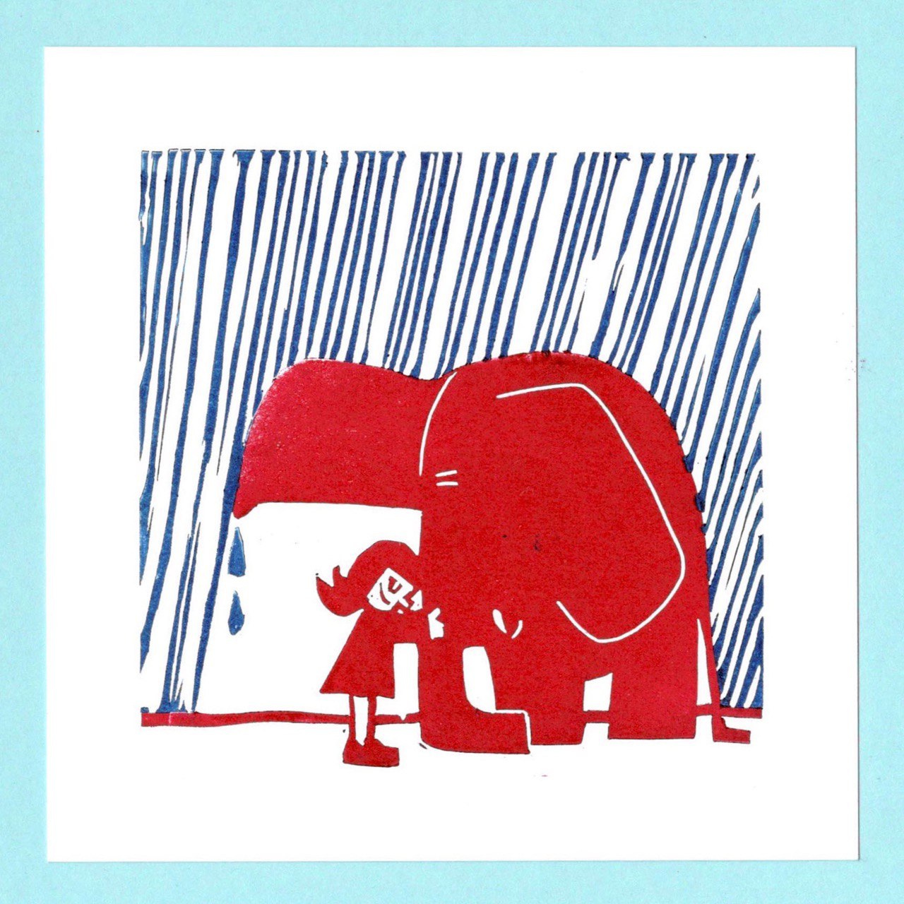 Elefant im Regen / 108