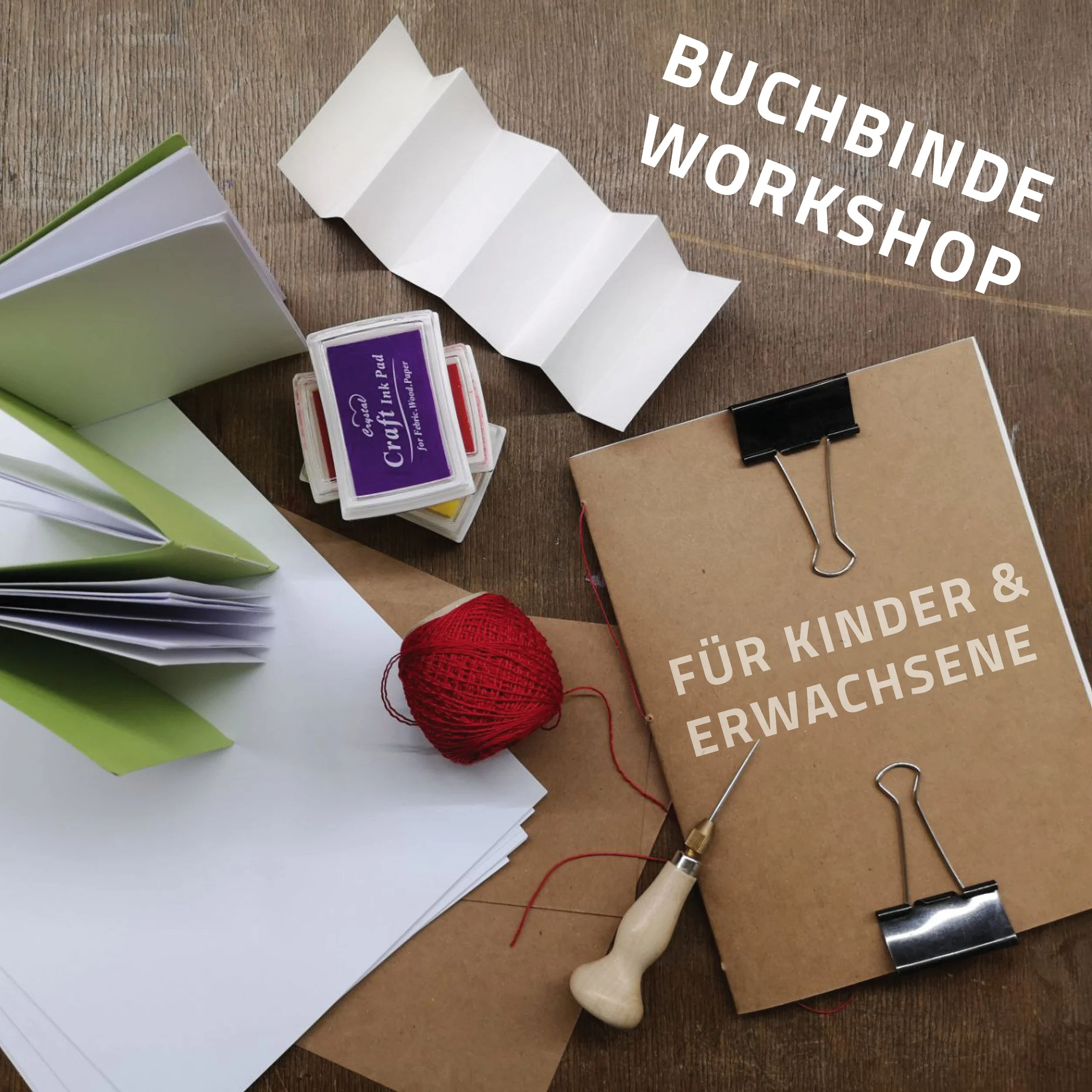 Buchbinde Workshop am 28.10.22