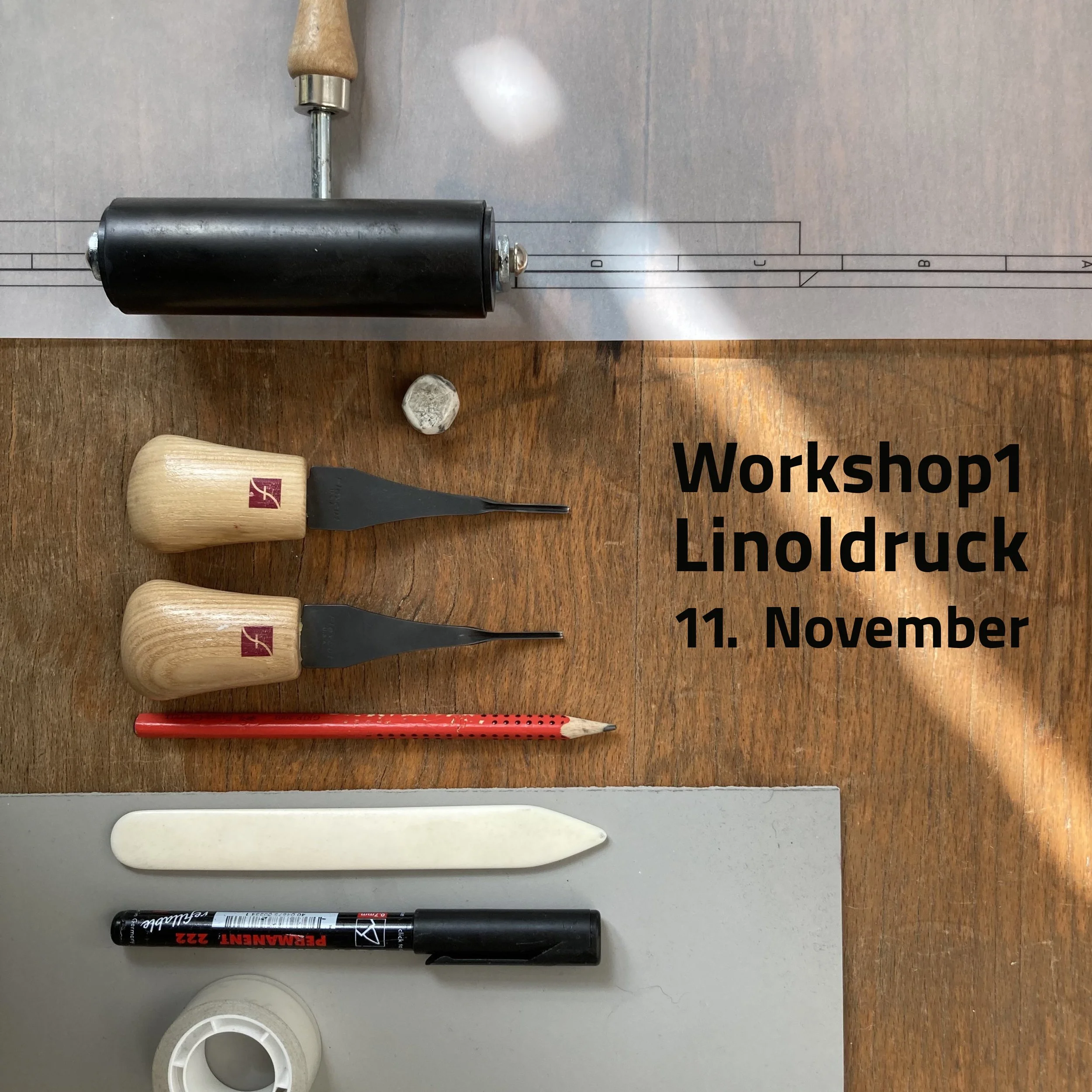 11.11.23 >> Kreativkurs 1 - Linolschnitt