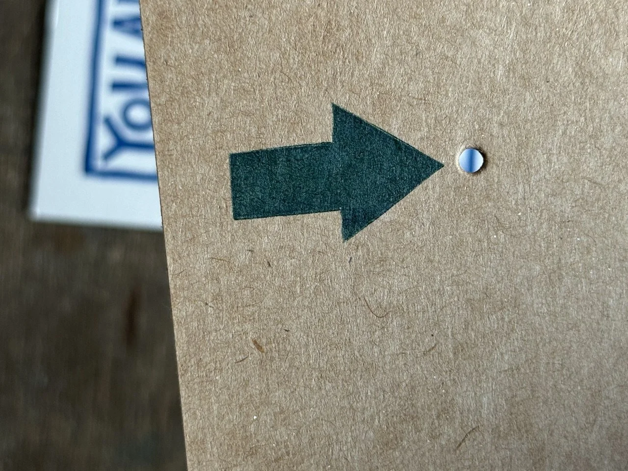 Linoldruck Grußkarte DURCHBLICK