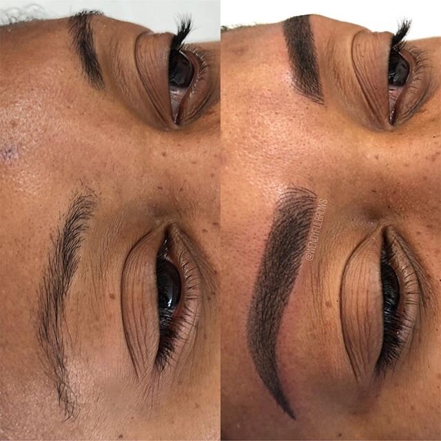 In my four years of doing semipermanent makeup, I had my first client that did NOT want any numbing!  Besides giving my clients their dream brows, their comfort is priority.  So when this client requested no numbing, I was like...let&rsquo;s do this?