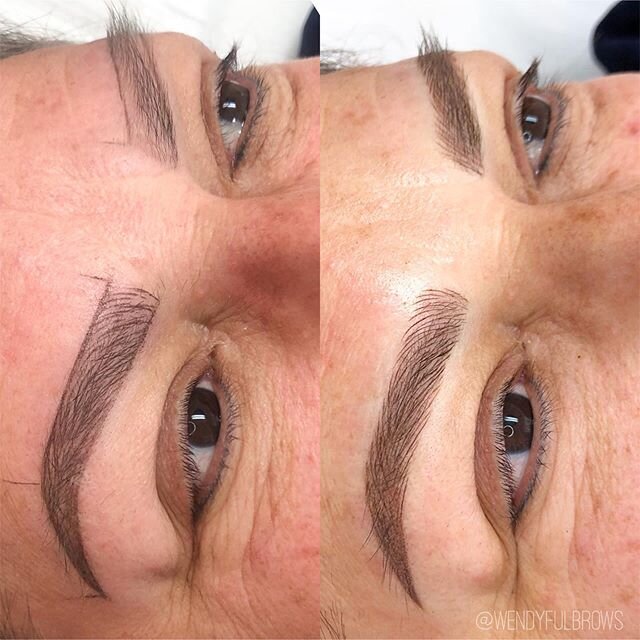 Pre draw vs the real deal. . 
Don&rsquo;t know which style/technique is for you?  Book a complimentary consultation and I can help you decide on which service is best for you!
.
.
.
.
.
.
.
.
.
.
.
.
.
.
.
.
.⠀⠀⠀⠀⠀⠀⠀⠀⠀
#browtiful #instabrow #definedb