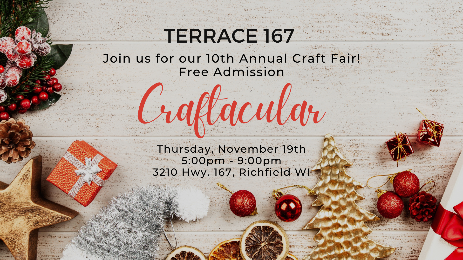 TERRACE 167 FALL CRAFTACULAR