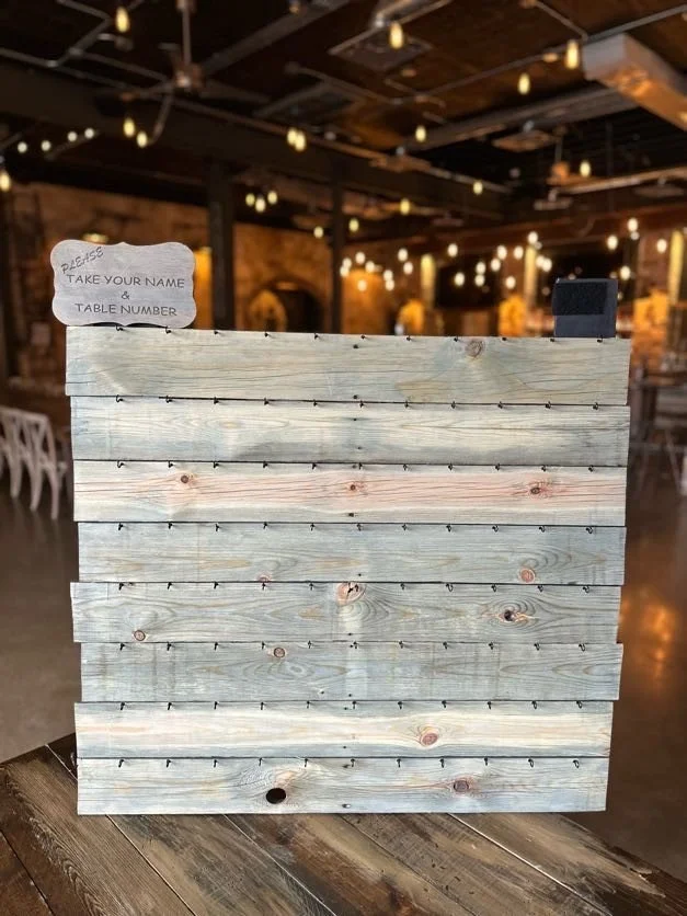 Table Assignment Board with Hooks