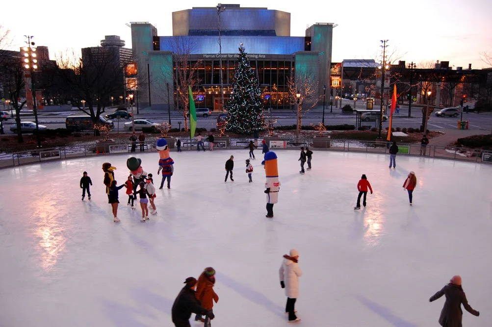 red arrow park, milwaukee, ice skating, winter activities, things to do in milwaukee, things to do in winter