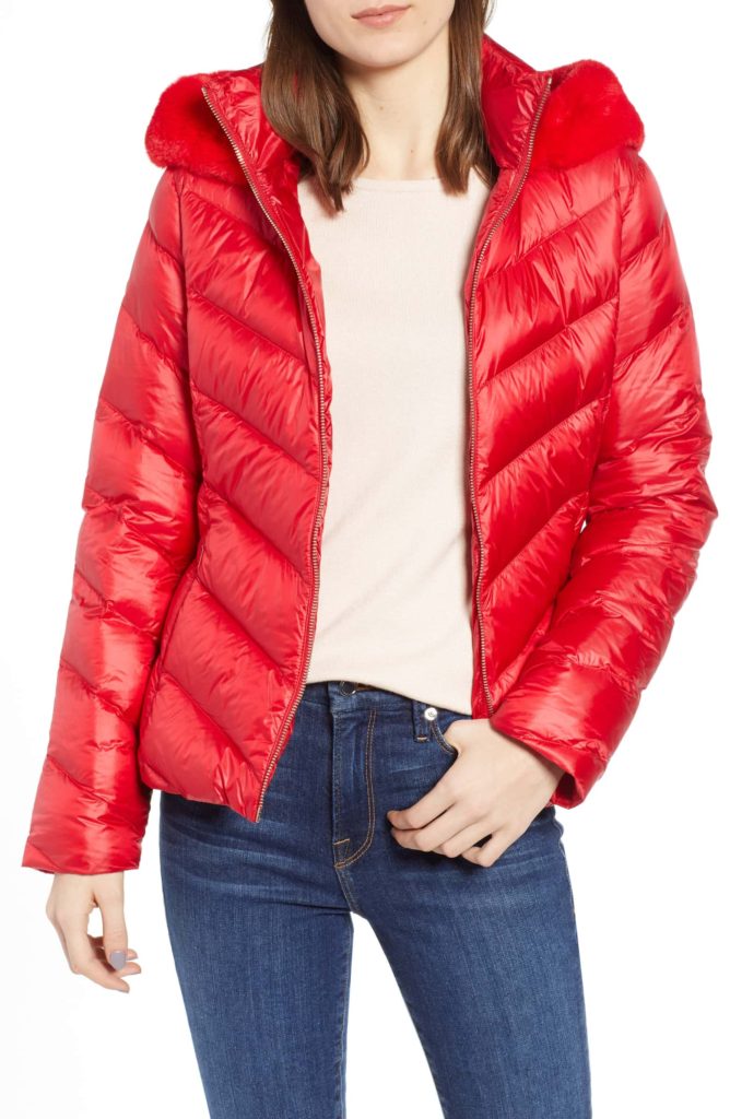 Ted Baker Red Puffer Jacket