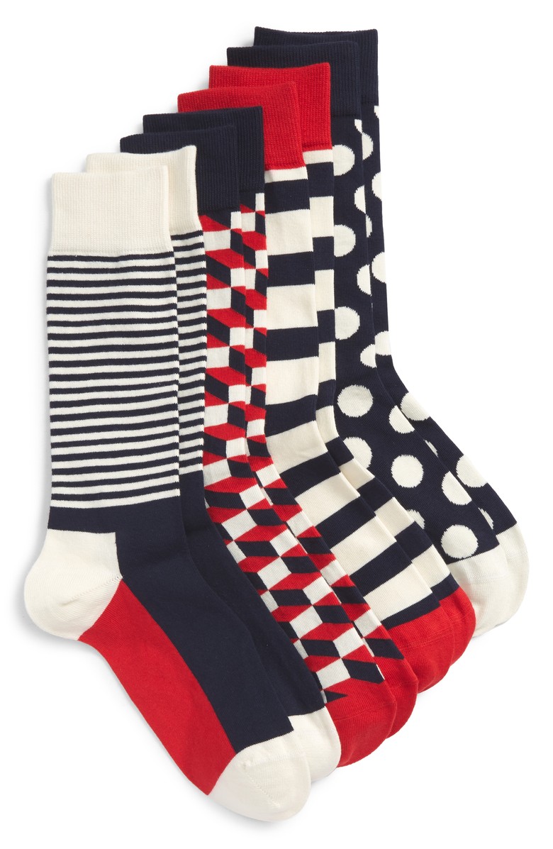 Red, White &amp; Blue 4-pack Sock Gift Set