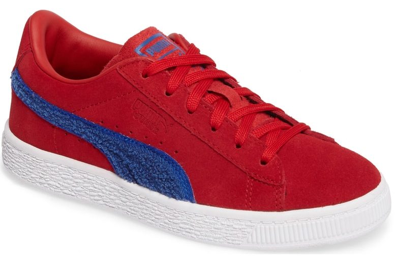 Red And Blue Terry Puma Sneakers