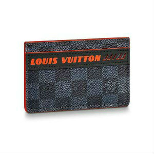 Louis Vuitton: Damier Cobalt Race Porte Cartes Simple
