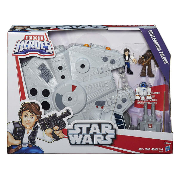 Star Wars Galactic Heroes Millennium Falcon And Figures