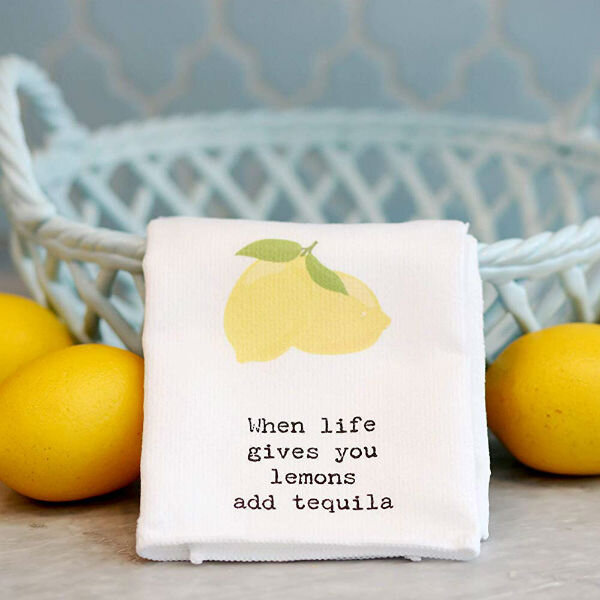 When Life Gives You Lemons Tea Towel