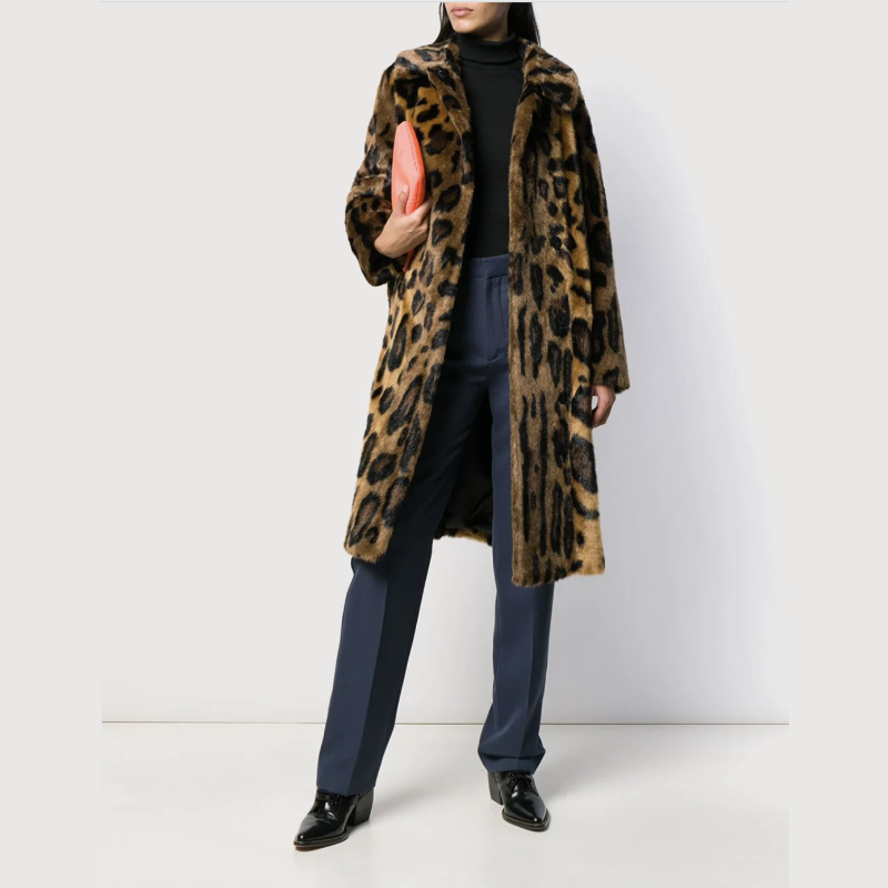STAND STUDIO leopard print coat