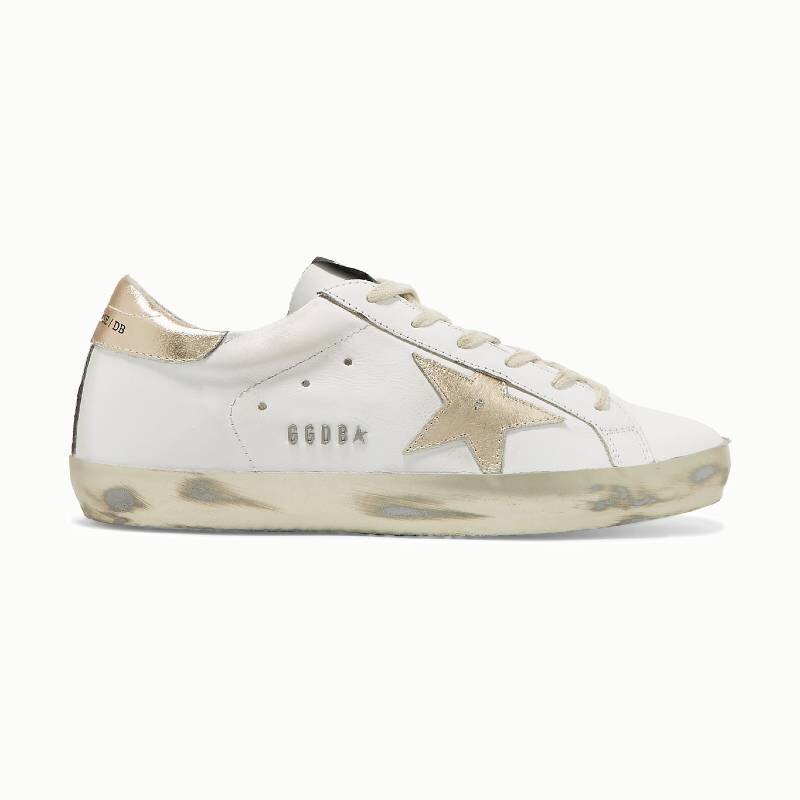 Golden Goose - Distressed Leather Sneakers