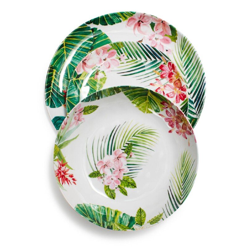 Sur La Table - Cabana Melamine Dinnerware, Set Of 12