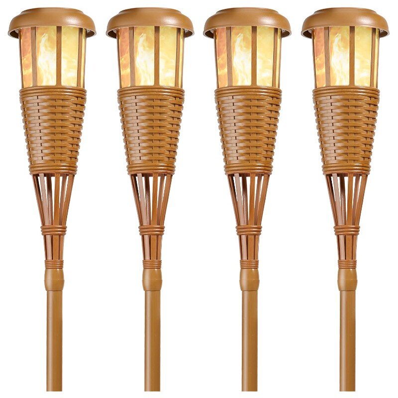 Solar-Powered Outdoor Torches