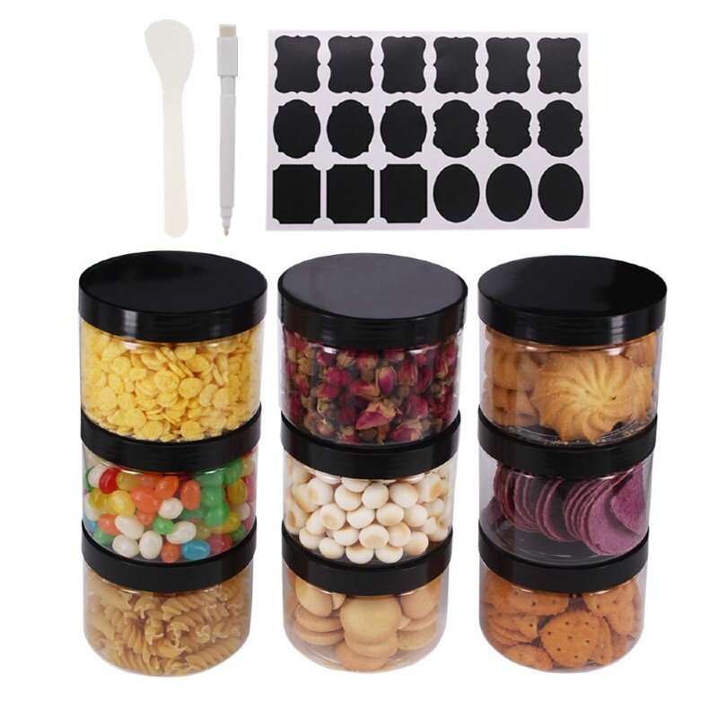 8ox Plastic Jars w/ lids