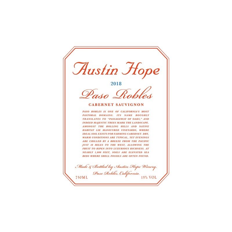 Austin Hope 2018 Cabernet Sauvignon