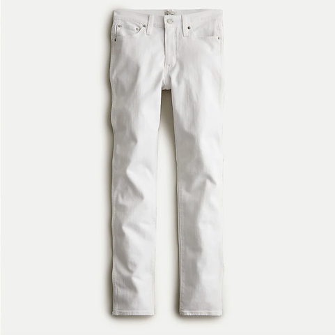Jcrew 9" vintage straight jean in white