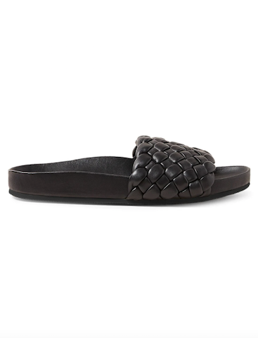 Loeffler Randall Sonnie Woven Leather Slides