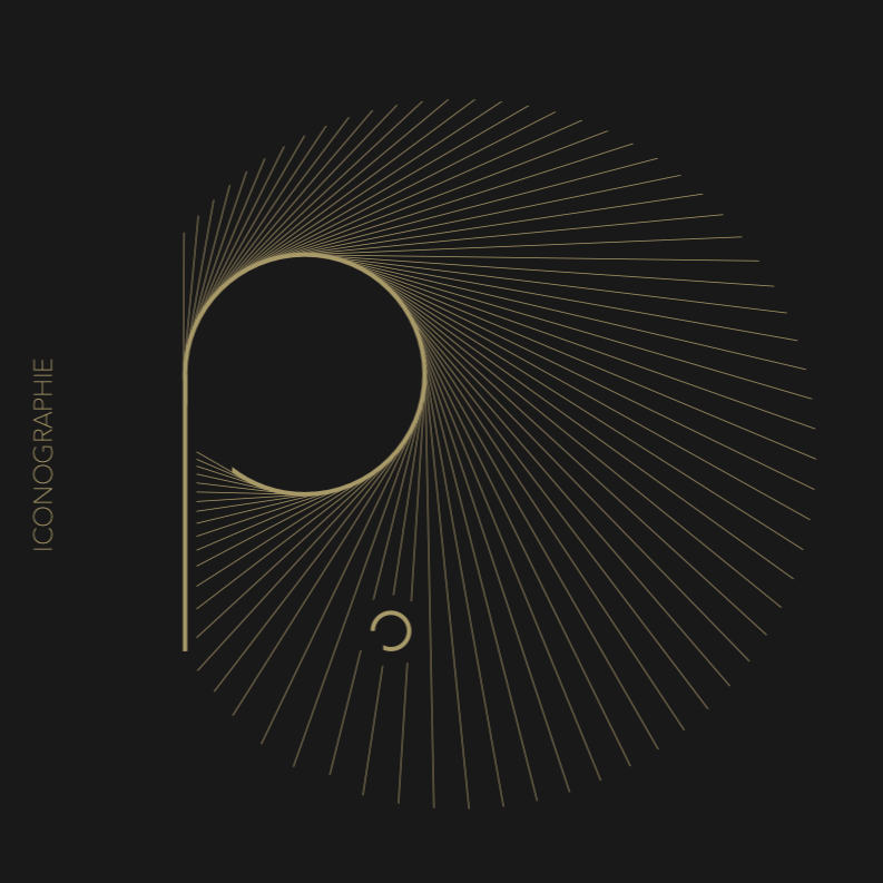 Iconographie PULSENS, des rayons lumineux partent du P en forme concentrique pour rappeler le rayonnement des étoiles.