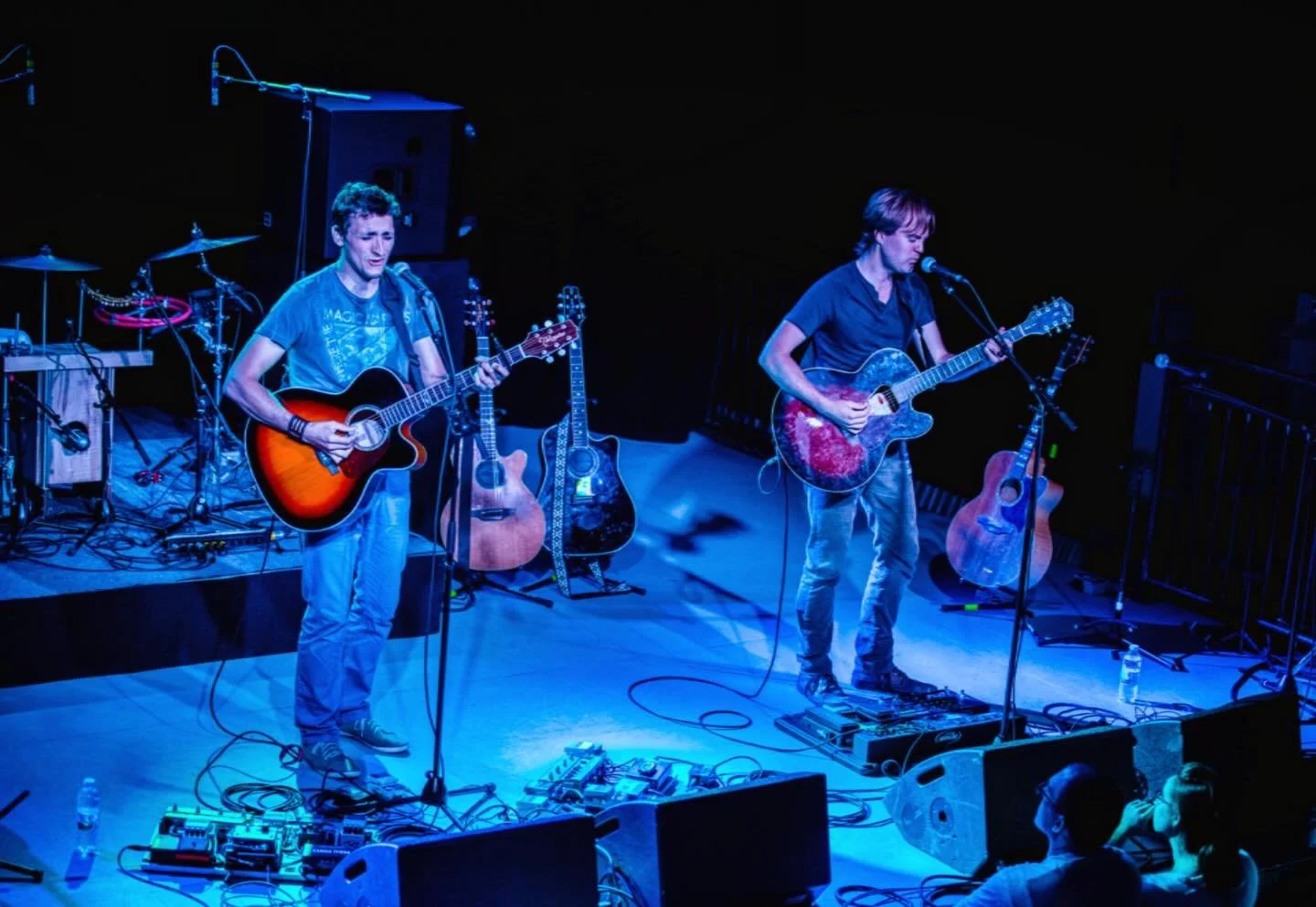 We&rsquo;ve take a lot of pictures over the years but this will always be one of my favorites. Also notice how pristine Bob&rsquo;s guitar looks compared to mine.