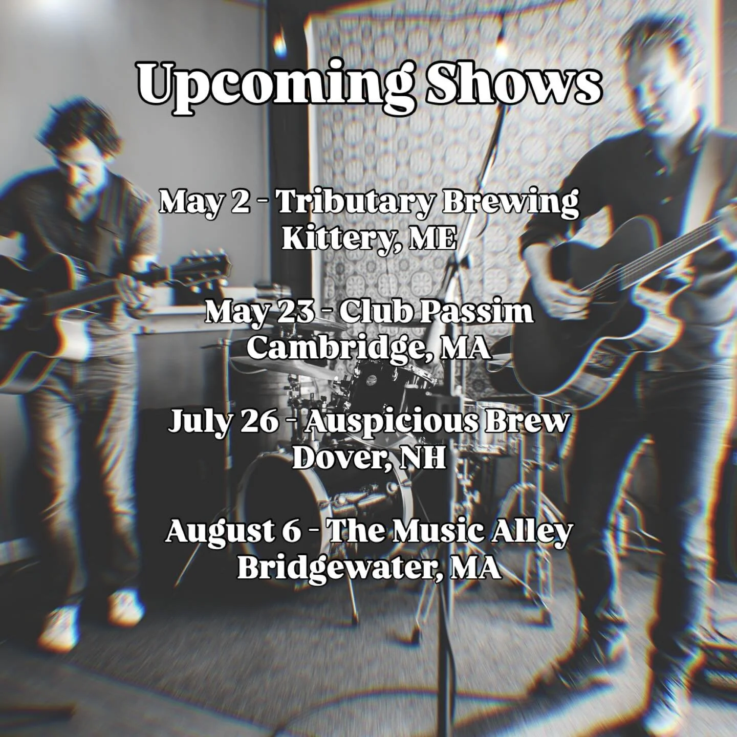 Along with going full swing into recording our next album, we&rsquo;re excited to make 2026 the year we get back out there. This is just the start of what we have lined up but are hopeful for more! Mark these dates and we&rsquo;ll definitely give you