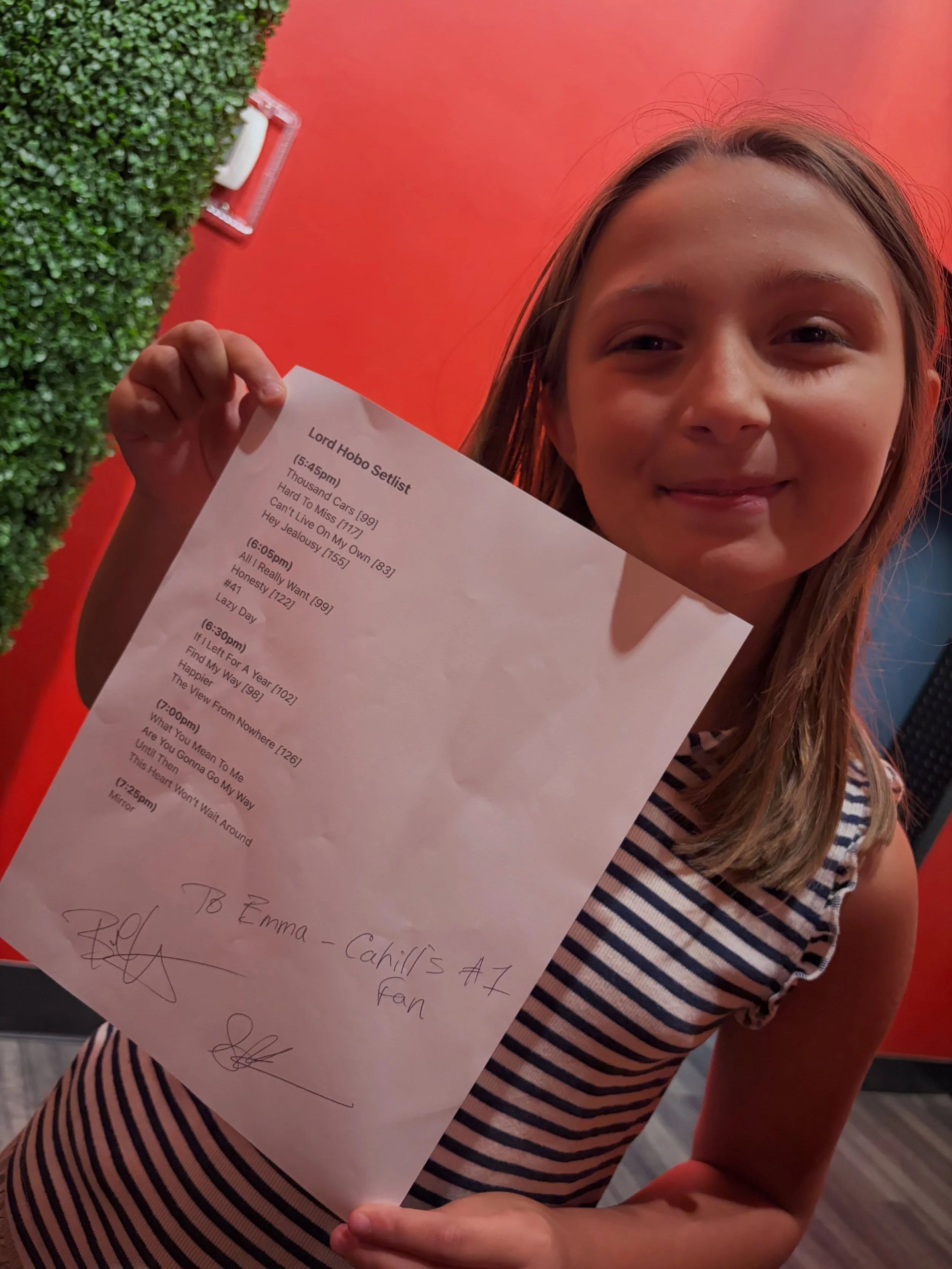@lordhobowoburn set list. EMMA APPROVED. ✅