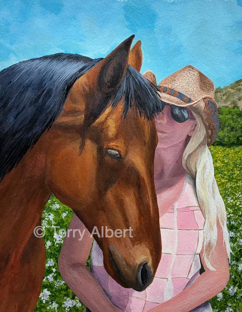 Cindi with her horse, Laurie