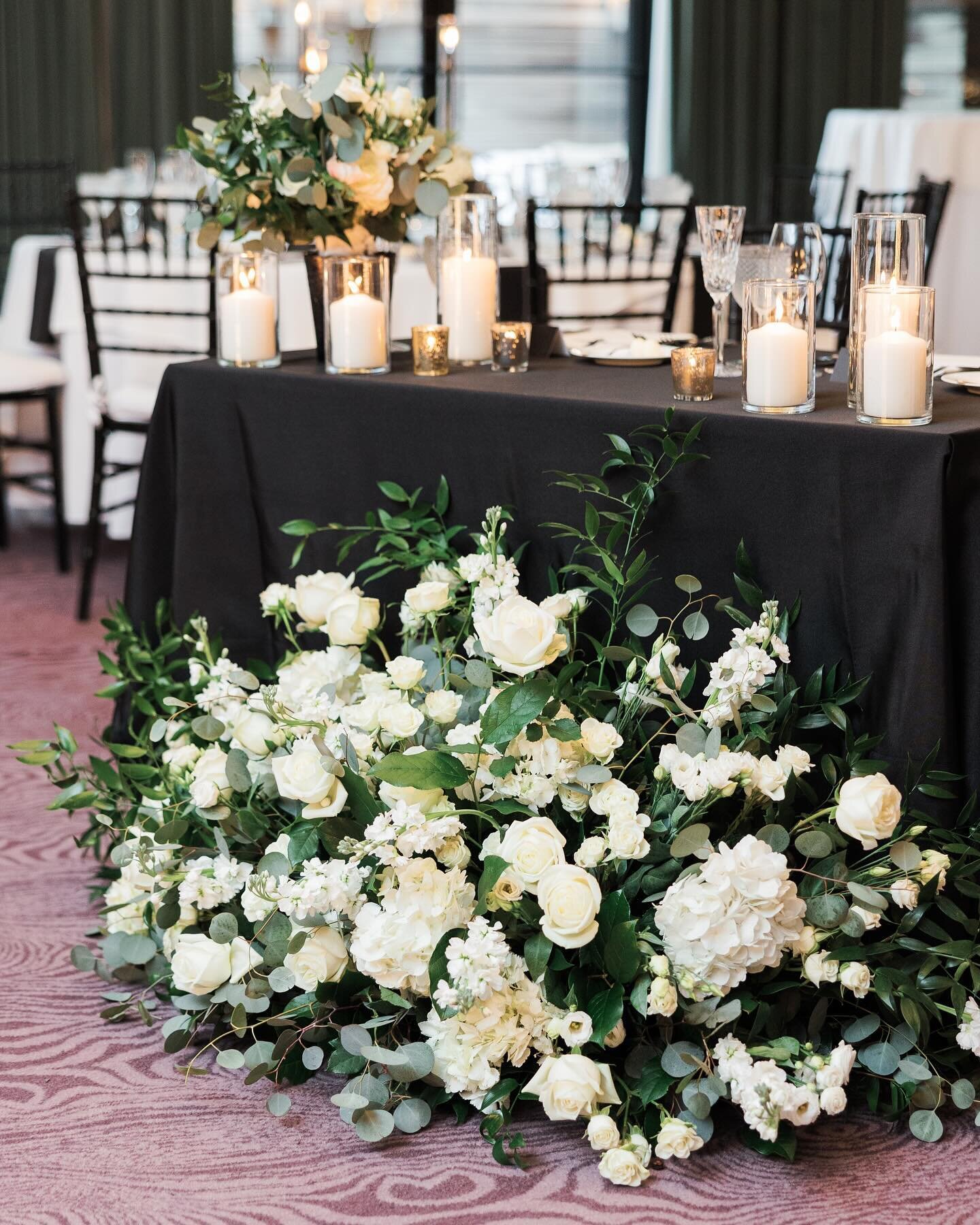 Table set for two✨ We&rsquo;re big fans of a classic black and white theme. N+B&rsquo;s sweetheart table did not disappoint! 

Planning @alloreevents 
Photography @greenhousephotography.co 
Venue @dupontcirclehotel 
Florals @edgefloraleventdesigners 
