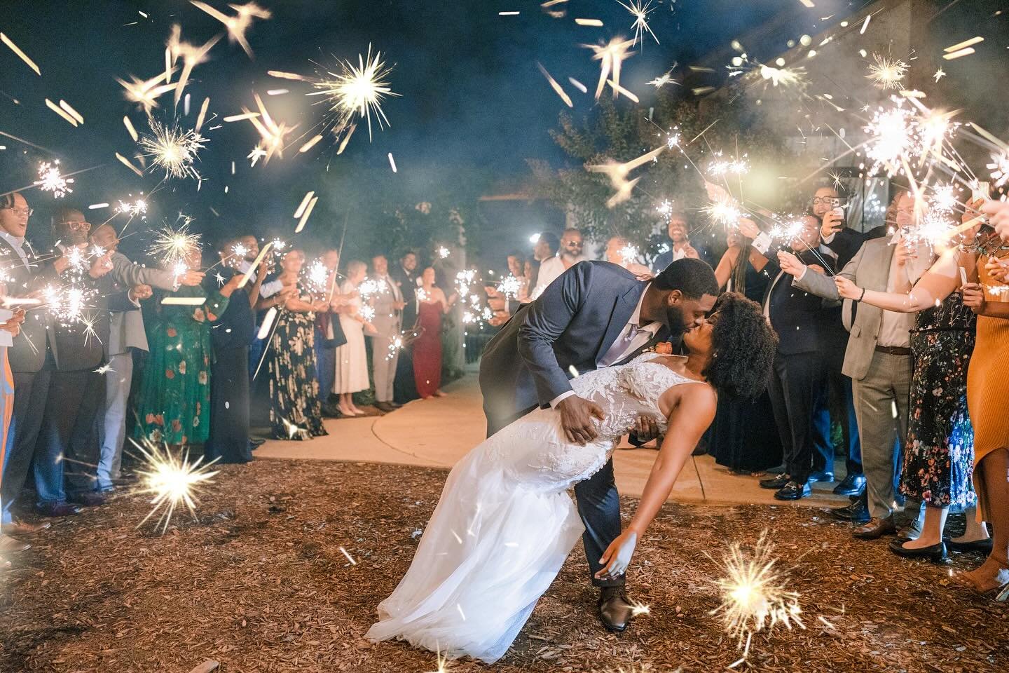 The grand finale✨ Taylor and Calvin ended the night with all the spark! Big thanks to @amativecreative for this amazing shot&mdash;stay tuned for more magic from this incredible day! 

Planning and design @alloreevents 
Photography and videography @a