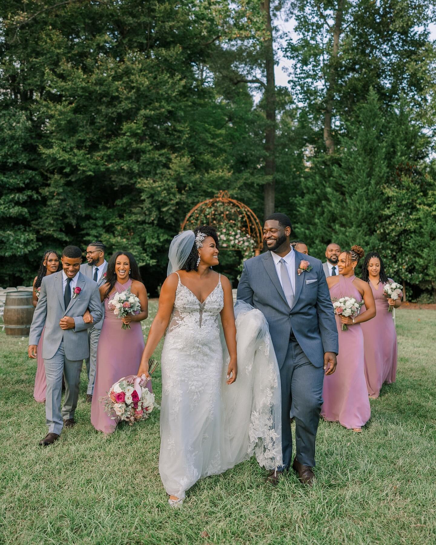 The Crocketts✨ Their shared love for wine led them to the beautiful Potomac Point Winery, where they said &ldquo;I do&rdquo; surrounded by family, friends, and stunning vineyard views!

Planning and design @alloreevents
Photography and videography @a