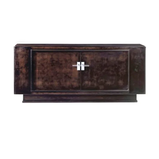 East Indian Rosewood Veneered Sideboard After Jules Leleu