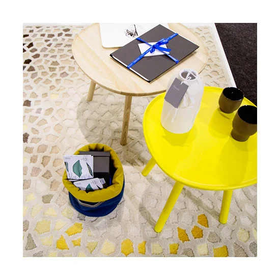 Sandra Sarapiniene Ecolinum Honeycomb Linen Hand Tufted Rug