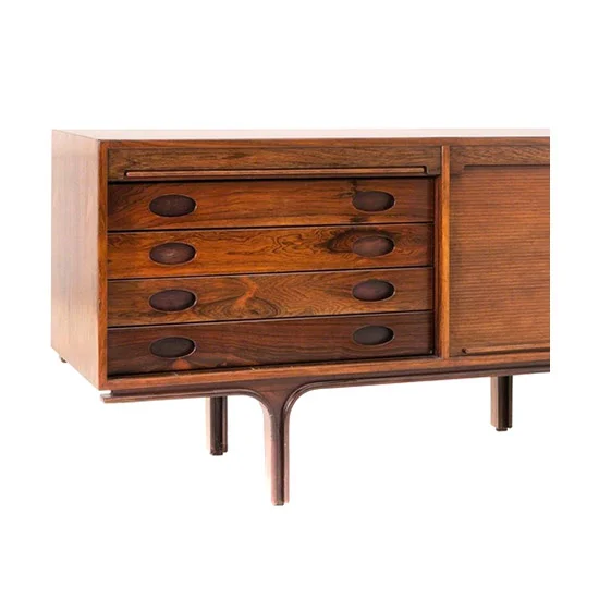 Gianfranco Frattini Mid Century Sliding Door Sideboard